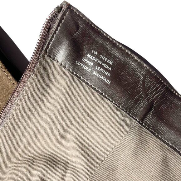 MATISSE Lia Dark Brown Suede Leather Buckle Tall Boots - Picture 5 of 7